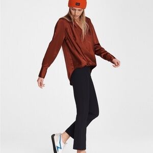 Rag & Bone black pants high rise cropped stretch designed to flatter sz 6